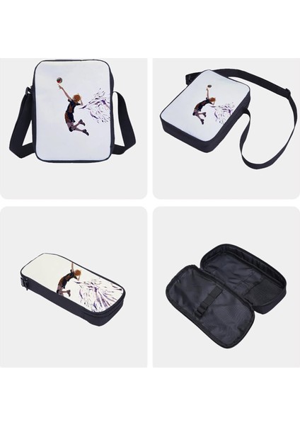 Haikhoo Anime Karikatür Sırt Çantası 3 Parça Set (Yurt Dışından) modelleri