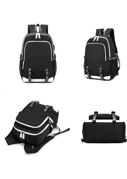 Haikhoo Anime Okul USB Şarj Bağlantı Noktalı Sırt Çantası (Yurt Dışından) modelleri