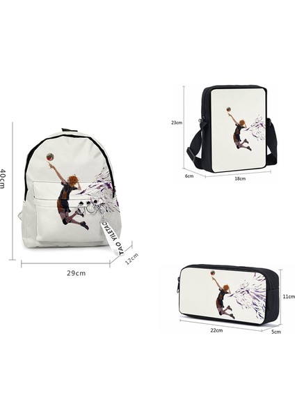 Haikhoo Anime Karikatür Sırt Çantası 3 Parça Set (Yurt Dışından) fiyatları