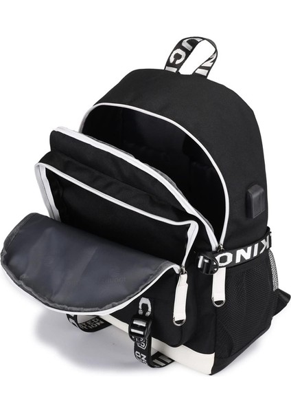 Anime USB Şarj Bağlantı Noktalı 3D Baskılı Sırt Çantası (Yurt Dışından) indirimleri