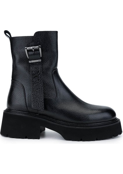 Kadın Deri Siyah Floter Casual Bot 33 10000 Bn Bot SK24-25 Sıyah Fltr