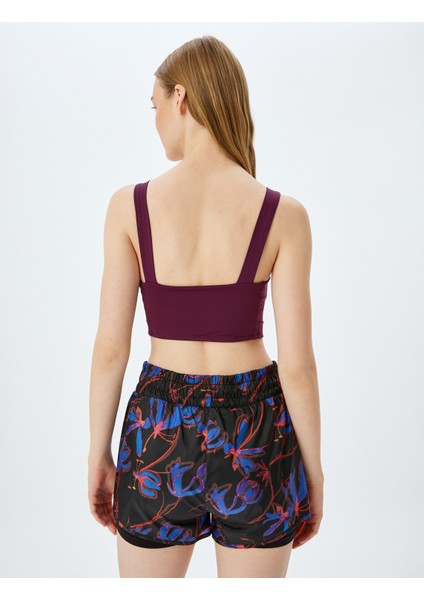 V Yaka Kaplı Slim Fit Kolsuz Sporcu Sütyeni fırsatları