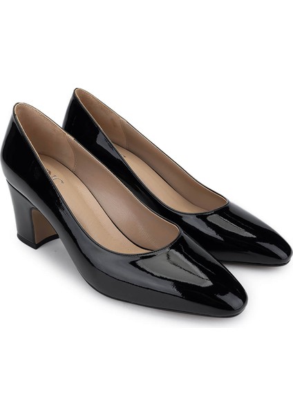 Kadın Vegan Siyah Rugan Topuklu Ayakkabı 1073 01 Bn Ayk SK24-25 Sıyah Rgn fiyatları