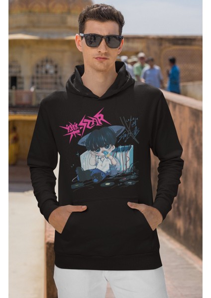 Unisex Rockstar Albüm Baskılı Kapüşonlu Sweatshirt, Oversize Stray Kids Baskılı Hoodie modelleri
