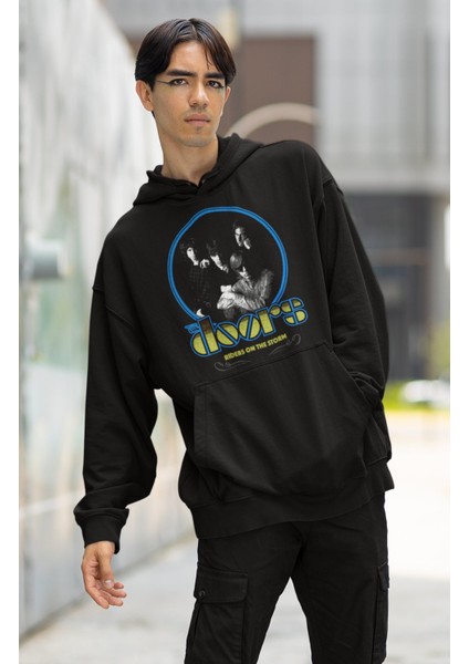 Unisex Rock Band The Doors Baskılı Kapüşonlu Sweatshirt, Oversize Rock Metal Baskılı Hoodie fiyatları