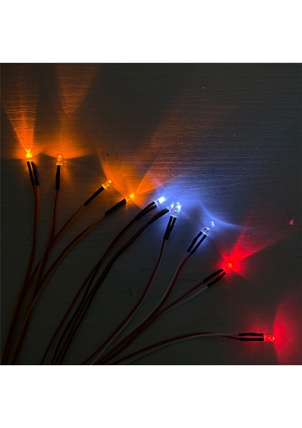 10 LED Işık 2 Kırmızı 4 Sarı Beyaz D12 D42 1/10 Rc Araba Yükseltme Parçaları Dekorasyon Aksesuarları (Yurt Dışından)