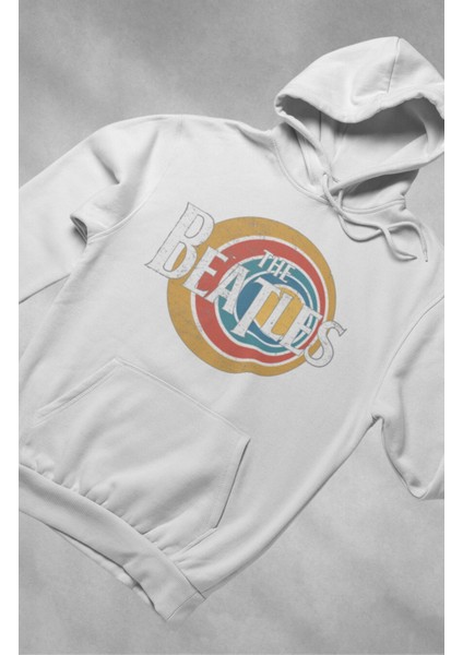 Unisex Beatles Rock Band Baskılı Kapüşonlu Sweatshirt, Oversize Rock Metal Müzik Baskılı Hoodie