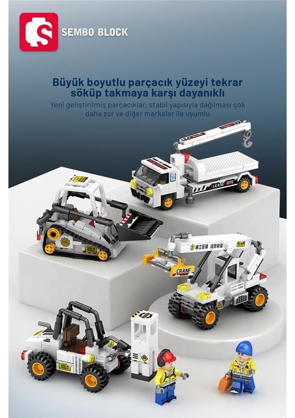 8'i 1 Arada Kar Kurtarma Seti 993 Parça Yapı Blokları LEGO ile UYUMLU(2752-2759)