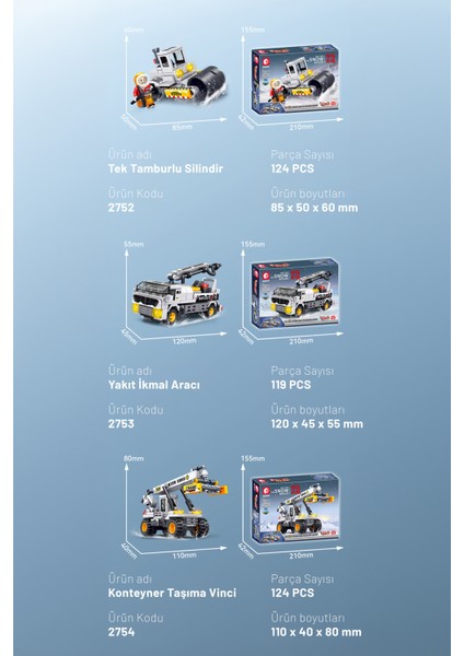 8'i 1 Arada Kar Kurtarma Seti 993 Parça Yapı Blokları LEGO ile UYUMLU(2752-2759)