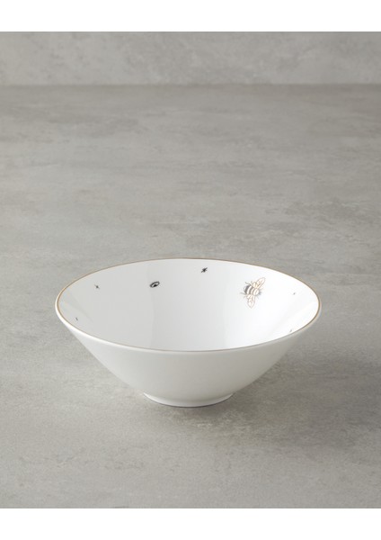 Talisman Bee Bone China Kase 15 cm Siyah-Gold