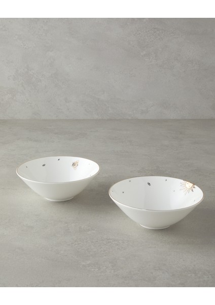Talisman Bee Bone China Kase 15 cm Siyah-Gold