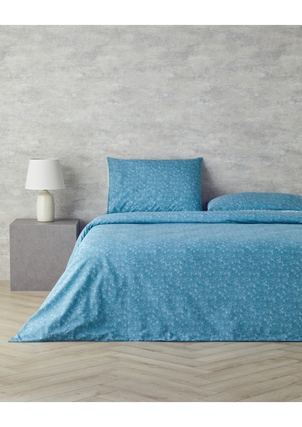 Blossom Garden Çift Taraflı Kolay Ütülenir Çift Kişilik Nevresim Takımı 200X220 cm Mavi fiyatları