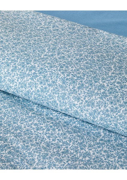 Blossom Garden Çift Taraflı Kolay Ütülenir Çift Kişilik Nevresim Takımı 200X220 cm Mavi indirimleri