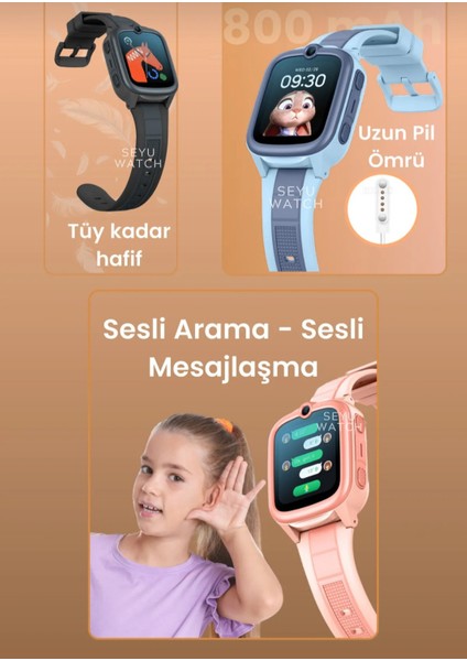 Hx Kids 4g Pro Sim Kartlı Harvox Akıllı Çocuk Saati Gps Konum Takibi Arama Konuşma 4g Destekli modelleri