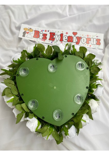 Yapay Çiçek Kalpli Gelin Araba Süsü Masa Çiçeği Dekor Çiçeği Araba Çiçeği Organizasyon Çiçeği modelleri