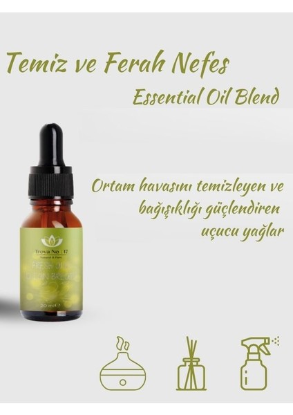 Taze ve Ferah Nefes Difüzör ve Buhurdanlık Uçucu Yağ Karışımı