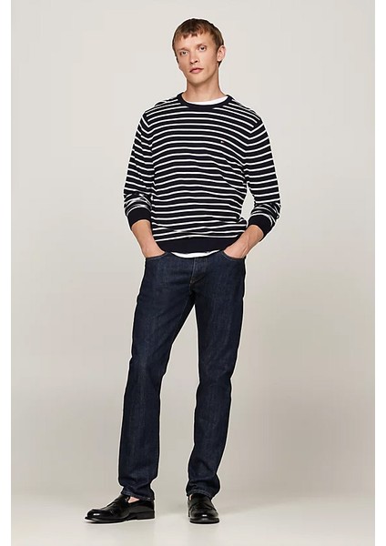 Erkek Bisiklet Yaka Kazak - Lacivert