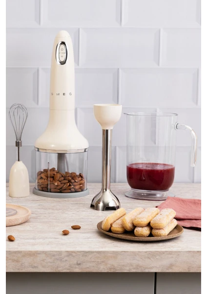 Smeg Krem El Blender Set HBF02CREU