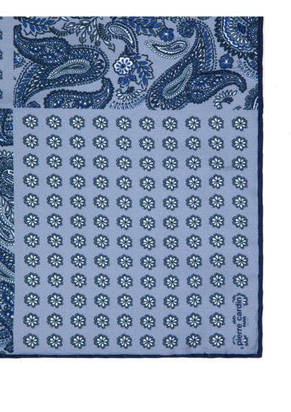 Erkek Lacivert Desenli Mendil 50305221-200