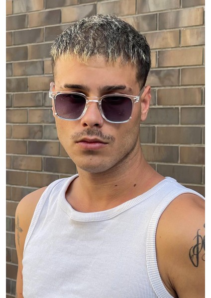 Liendberg Erkek Güneş Gözlüğü Şeffaf-Lacivert