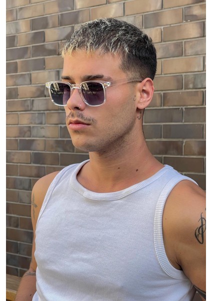 Liendberg Erkek Güneş Gözlüğü Şeffaf-Lacivert fırsatları