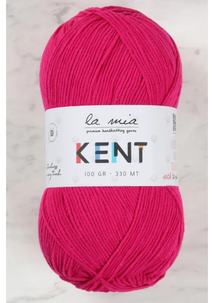 Yarn La Mia Kent Fuşya El Örgü İpi- L030