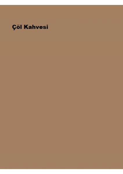 Sil-Pak Çöl Kahvesi 2,5lt (3,5 Kg)
