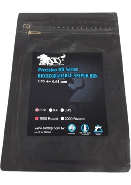 Aımtop 0.36G Airsoft Bb 1000ADET