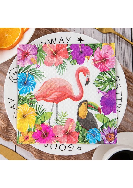 Flamingo Baskılı Kağıt Mendil 60 Peçete (Yurt Dışından)