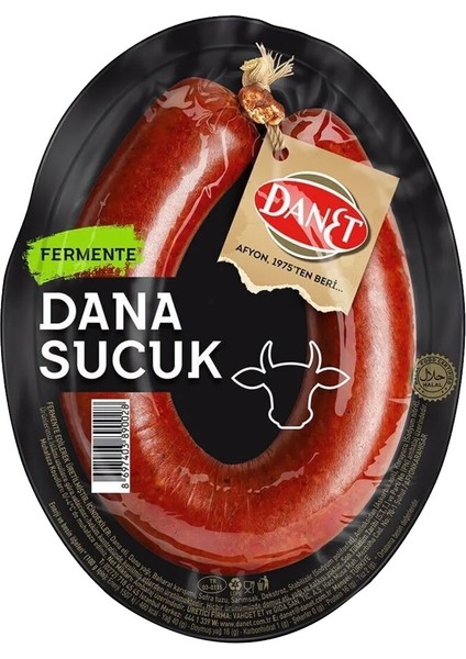 Dana Sucuk Fermente Vakumlu Kangal 200 gr x 3 Adet