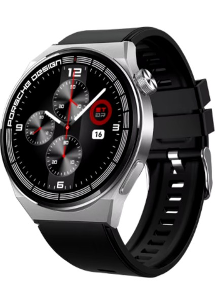 Premium Serisi Gt8 Porsche Kablosuz Şarj Kordon Hediyeli Spor Sağlık Sensörlü Bluetooth Akıllı Saat