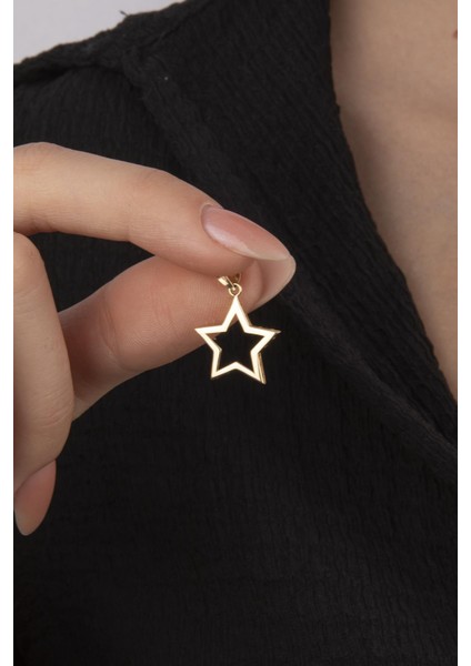 14 Ayar Altın Yıldız Kolye Ucu