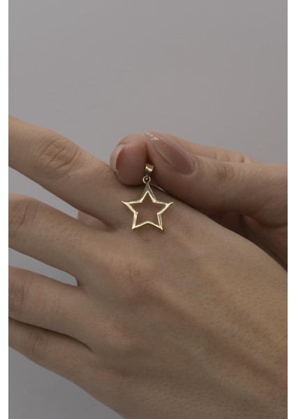 14 Ayar Altın Yıldız Kolye Ucu modelleri