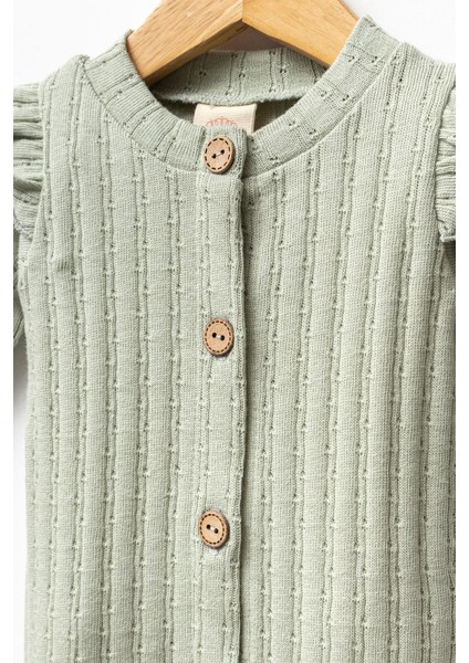 Kız Çocuk Pamuklu Uzun Kollu Bandanalı Önden Düğmeli Tulum fırsatları