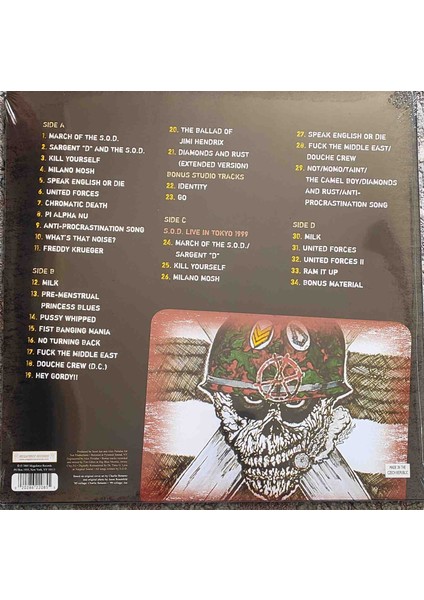 S.O.D. - Speak Englısh Or Die Plak (2 LP)