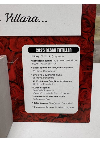 Atatürk Görselli 3.bölge 2025 Kartonlu Yapraklı Duvar Takvimi modelleri