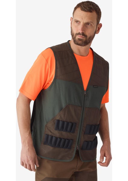 Solognac Erkek Avcı Yeleği - Çift Renkli - Avcılık ve Doğa Gözlemi - 100