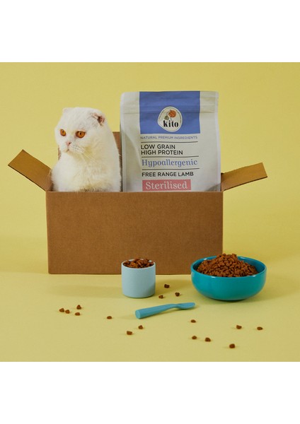 Kısır Kedi Maması 2 kg + Hindi Etli Kito Fresh x 6