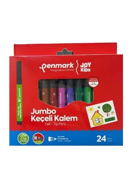 Penmark 24LÜ Jumbo Boy Keçeli Kalem