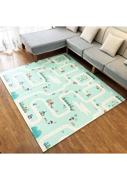 Katlanabilir Büyük Çift Taraflı Yürümeye Başlayan Çocuklar Için Oyun Matı 200 x 180 x 1,5 cm (Yurt Dışından) fırsatları
