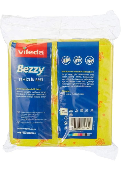 Bezzy Temizlik Bezi, 5'li Paket Sarı fiyatları