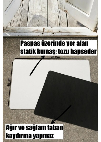Welcome Friends, Içve Dışkapı Önü Paspası, Dijital Baskıpaspas