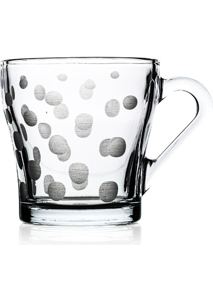 K20 6Lİ CAM KUPA 205CC HOTPOİNT DESENLİ