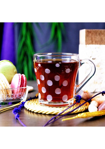 K20 6Lİ CAM KUPA 205CC HOTPOİNT DESENLİ fiyatları