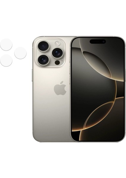 Apple iPhone 16 Pro Kamera Camı Lens Koruyucu Nano Esnek FILM-AL3400