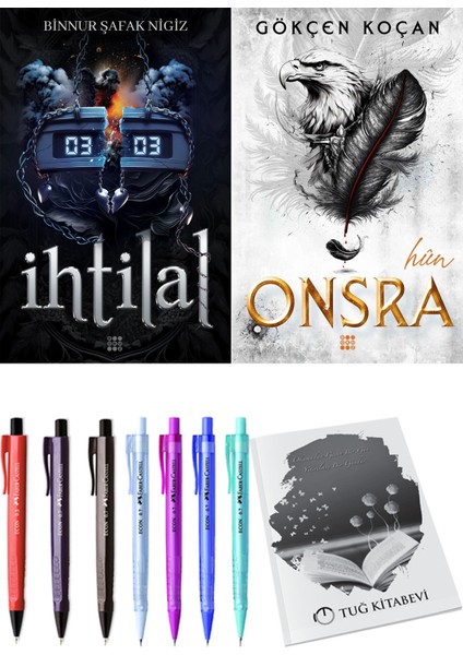 Onsra 2 Hun ve Dokuz Yayınları Ihtilal 2 Zede Binnur Şafak Nigiz 2li Set + Hediyeli