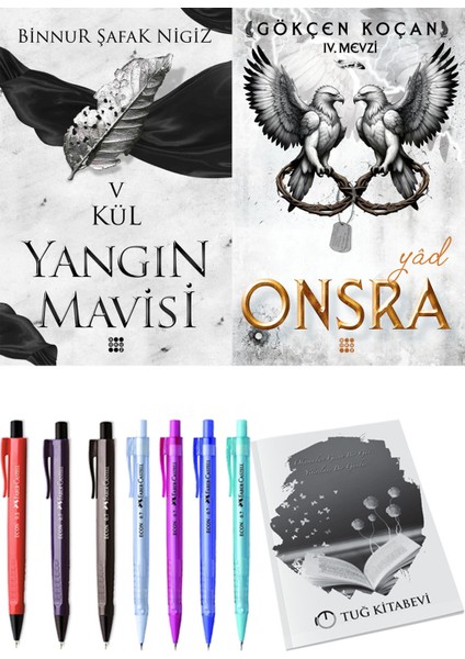 Onsra 4 Yad ve Dokuz Yayınları Yangın Mavisi 5 Kül Binnur Şafak Nigiz + Hediyeli