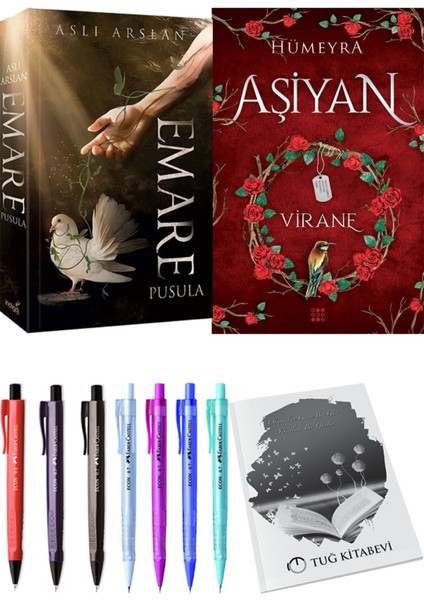 Aşiyan 1 Virane ve Emare Pusula Aslı Arslan 2li Set + Hediyeli