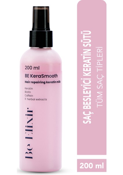Beauty Essence Be Elixir Kerasmooth - Saç Besleyici Keratin Sütü 200 ml
