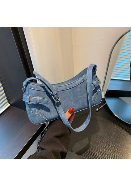 Crossbody Çanta Yaz Yeni Omuz Çantası Baget Çanta Moda Moda Motosiklet Çantası (Yurt Dışından)